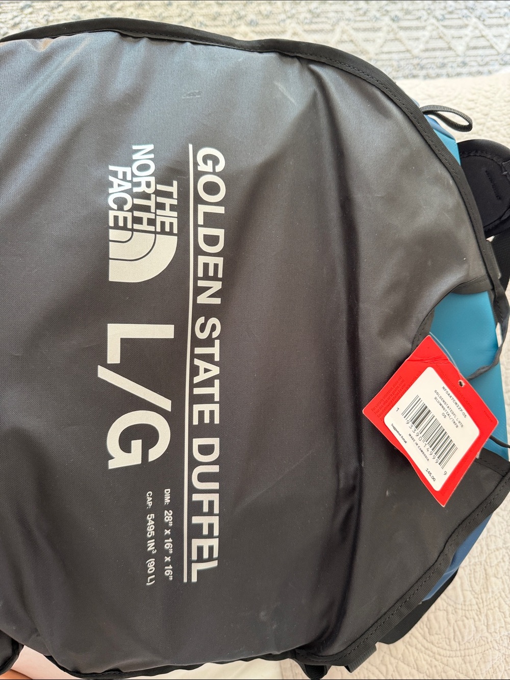 The North Face Golden State Duffel - Black with Blue Accents